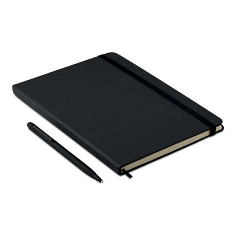 Carnet de note A5 avec stylo - pages lignées noir | sans marquage | non disponible | non disponible | non disponible