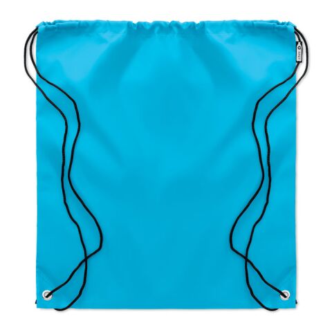 Sac cordelette en PET 190gr turquoise | sans marquage | non disponible | non disponible | non disponible