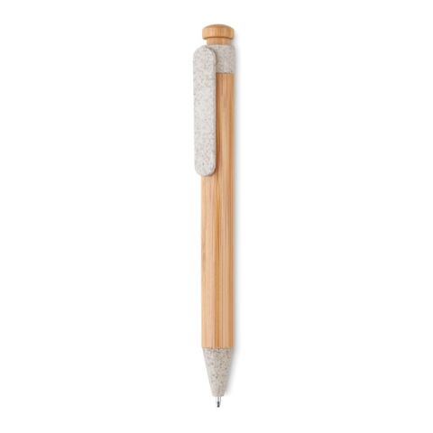 Stylo bambou /paille blé et PP beige | sans marquage | non disponible | non disponible