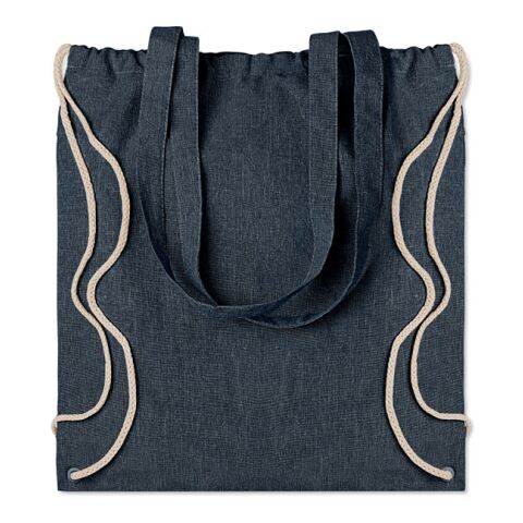 Sac en coton recyclé. bleu | sans marquage | non disponible | non disponible | non disponible