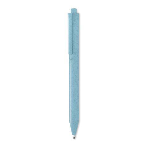 Stylo poussoir blé paille PP. bleu | sans marquage | non disponible | non disponible