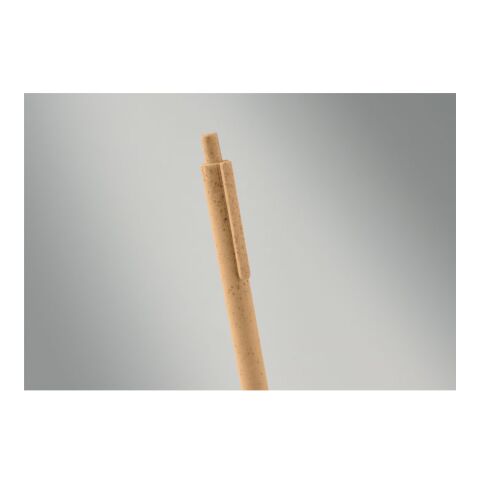 Stylo poussoir blé paille PP. orange | sans marquage | non disponible | non disponible
