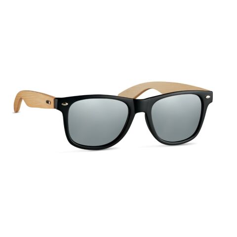 Lunettes de soleil en bambou. argent mate | sans marquage | non disponible | non disponible