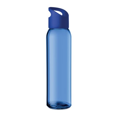 Bouteille en verre coloré avec poignée - 470ml bleu royal | sans marquage | non disponible | non disponible | non disponible