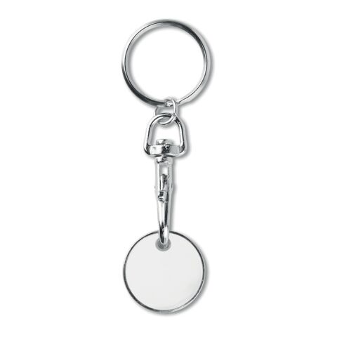 Porte-clés (€ uro) blanc | sans marquage | non disponible | non disponible