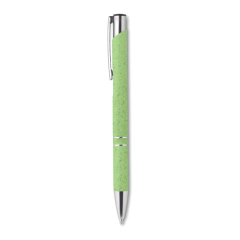 Stylo poussoir blé paille ABS vert | sans marquage | non disponible | non disponible