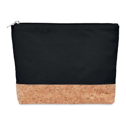 Trousse liège &amp; coton noir | sans marquage | non disponible | non disponible | non disponible