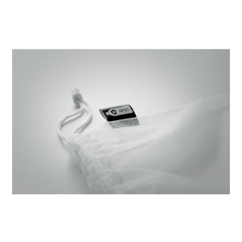Sac  alimentaire en filet RPET blanc | sans marquage | non disponible | non disponible | non disponible