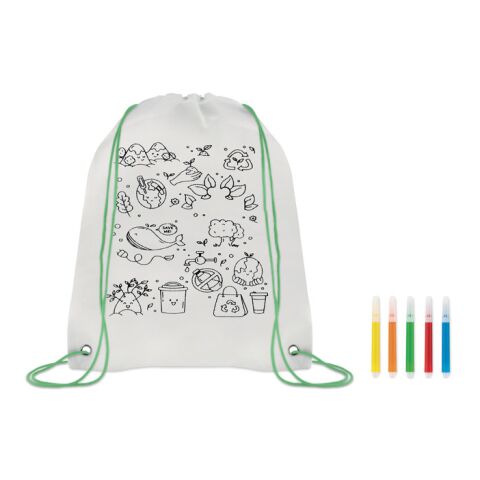 Sac à cordon non tissé lime | sans marquage | non disponible | non disponible | non disponible