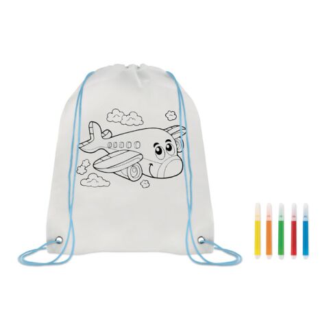 Sac à cordon non tissé bleu ciel | sans marquage | non disponible | non disponible | non disponible