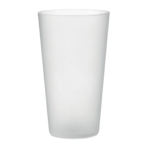 Gobelet réutilisable en PP 550 ml blanc transparent | sans marquage | non disponible | non disponible