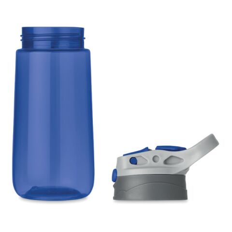 Bouteille de sport avec paille et poignée - 450 ml bleu transparent | sans marquage | non disponible | non disponible | non disponible