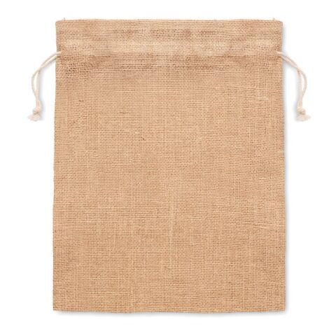 Sac cadeau moyen en jute beige | sans marquage | non disponible | non disponible | non disponible