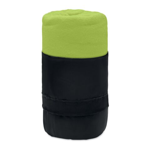 Couverture de voyage en RPET lime | sans marquage | non disponible | non disponible | non disponible