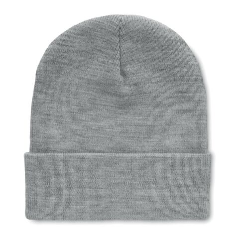 Bonnet en RPET avec revers blanc/gris | sans marquage | non disponible | non disponible | non disponible