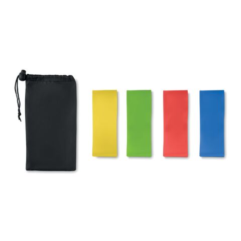 Set de 4 bandes de fitness TPE noir | sans marquage | non disponible | non disponible | non disponible