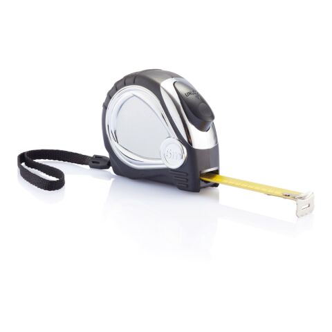 Mètre ruban avec finition chromée automatique noir | sans marquage | non disponible | non disponible