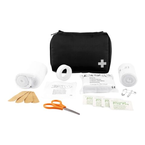 Kit de premiers soins de la taille d’une enveloppe noir | sans marquage | non disponible | non disponible