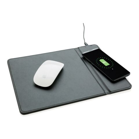 Tapis de souris avec chargeur à induction 5W noir | sans marquage | non disponible | non disponible