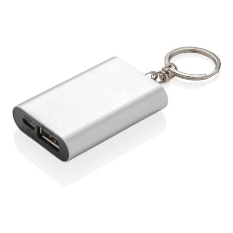 Porte-clés powerbank 1000mAh argent | sans marquage | non disponible | non disponible | non disponible