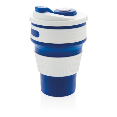 Mug en silicone pliable bleu | sans marquage | non disponible | non disponible