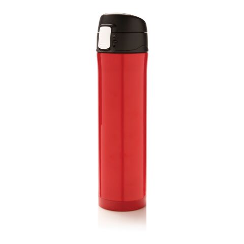 Bouteille isotherme fermeture facile rouge-noir | sans marquage | non disponible | non disponible | non disponible