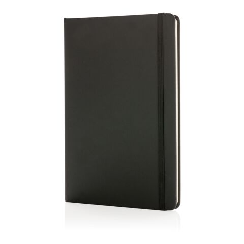 Carnet de notes A5 Basic en PU noir | sans marquage | non disponible | non disponible