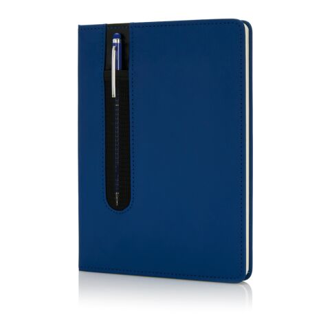Carnet de notes A5 avec stylo tactile Deluxe blue marin | sans marquage | non disponible | non disponible | non disponible
