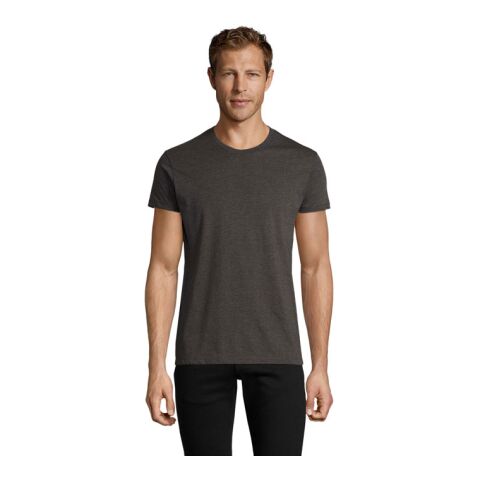 REGENT FIT T-SHIRT HOMME anthracite chine | L | Sérigraphie 1 couleur | poitrine avant | 100 mm x 100 mm | non disponible