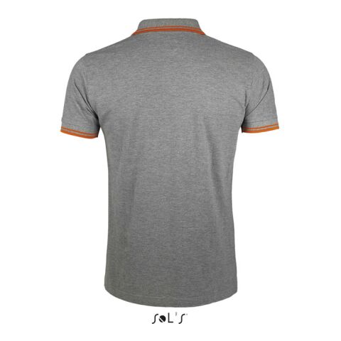 PASADENA MEN POLO 200 Gris Chine/Orange | L | sans marquage | non disponible | non disponible | non disponible