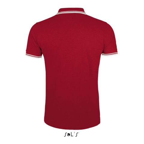 PASADENA MEN POLO 200 Rouge/Blanc | M | sans marquage | non disponible | non disponible | non disponible