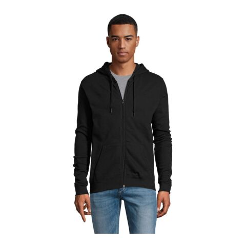 STONE UNI HOODIE 260g noir | S | Sérigraphie 1 couleur | Bras droit | 100 mm x 70 mm | non disponible