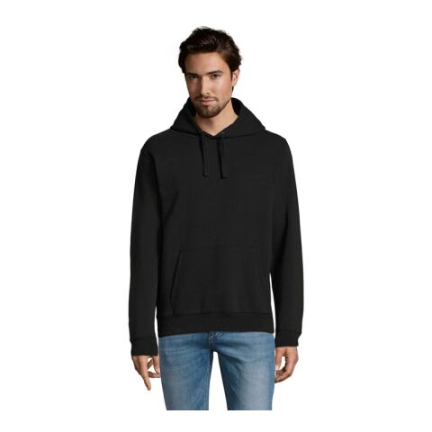 SPENCER SWEAT CAPUCHE 280 noir | L | Sérigraphie 1 couleur | A l&#039;arrière | 280 mm x 400 mm | non disponible