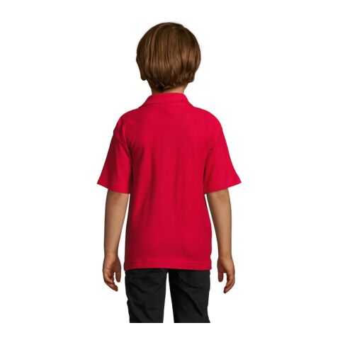 SUMMER II KIDS Polo 170g rouge | L | sans marquage | non disponible | non disponible | non disponible