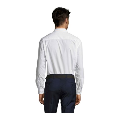 BALTIMORE CHEMISE POPELINE blanc | M