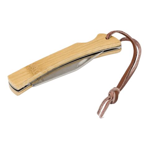 Canif en acier inoxydable et bambou Beckett marron | sans marquage | non disponible | non disponible