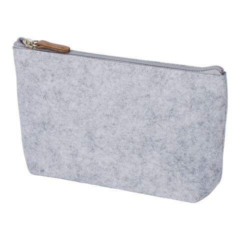 Trousse de toilette en feutre Rpet Lucy gris clair | sans marquage | non disponible | non disponible