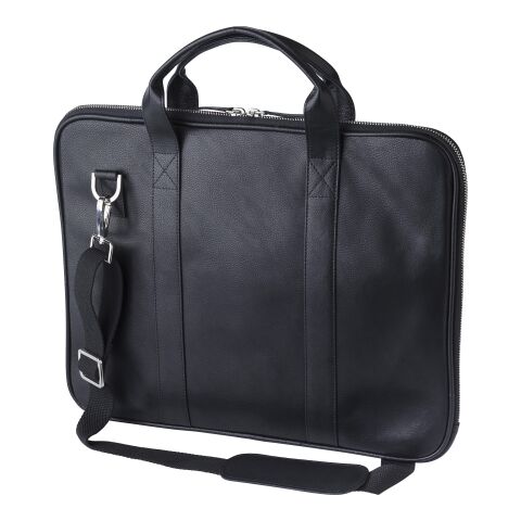 Sacoche porte-ordinateur en cuir Michael noir | sans marquage | non disponible | non disponible