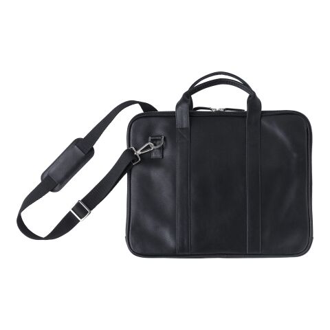 Sacoche porte-ordinateur en cuir Michael noir | sans marquage | non disponible | non disponible
