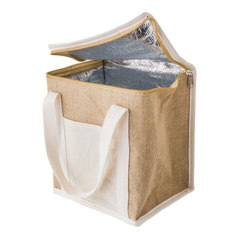 Sac isotherme en jute Raveena marron | sans marquage | non disponible | non disponible