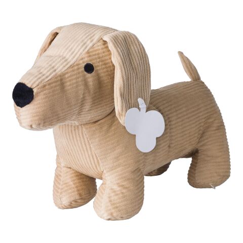 Peluche &#039;Chien&#039; en polyester côtelé Liza marron | sans marquage | non disponible | non disponible