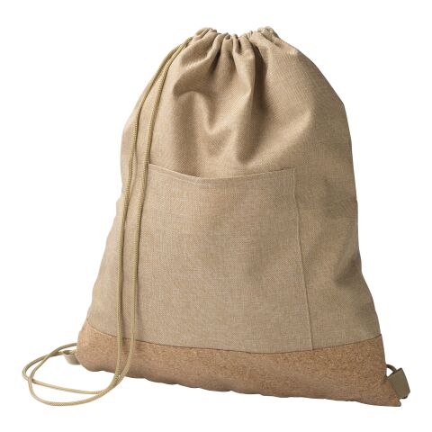 Sac à dos en polyester rPET Ansel beige | sans marquage | non disponible | non disponible