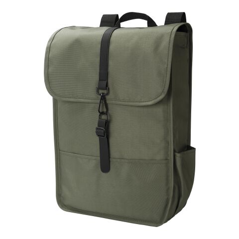Sac à dos avec rabat en polyester rPET Lyric bleu | sans marquage | non disponible | non disponible