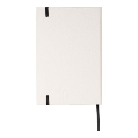Carnet A5 en carton recyclé Hudson noir/blanc | sans marquage | non disponible | non disponible