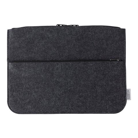 Pochette porte-ordinateur en feutre Rpet Emilia gris foncé | sans marquage | non disponible | non disponible