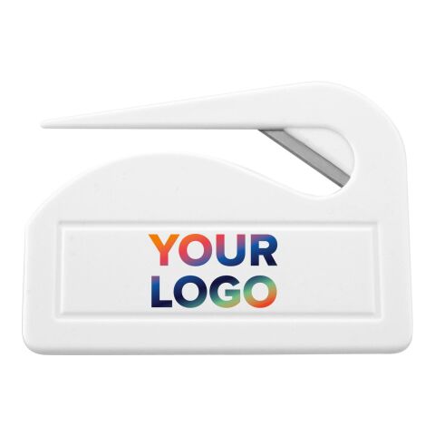 Ouvre-lettre en plastique. blanc | sans marquage | non disponible | non disponible