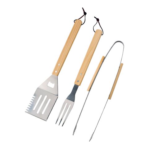 Ensemble de barbecue en bambou marron | sans marquage | non disponible | non disponible