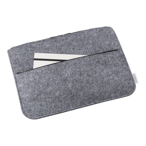 Pochette porte-ordinateur en feutre Rpet Emilia gris foncé | sans marquage | non disponible | non disponible