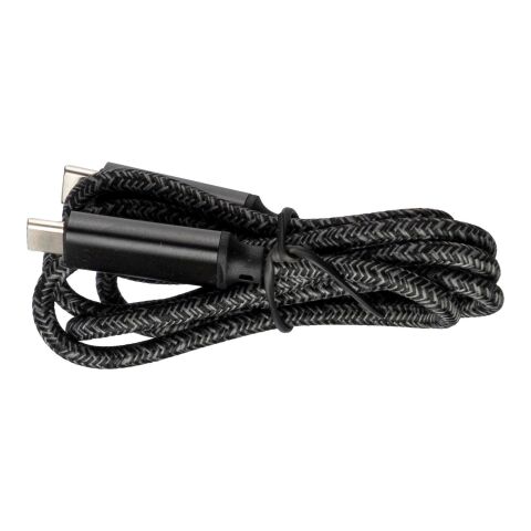 Câble de charge en tissu nylon 65W Claudia noir