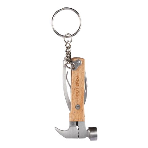Outil multifonction en bambou avec porte-clés Heinrich marron | sans marquage | non disponible | non disponible
